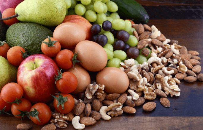 Noci vegetali di frutta